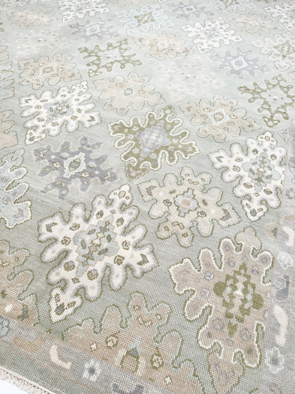 Lafayette Blue Hand-Knotted Modern Oushak