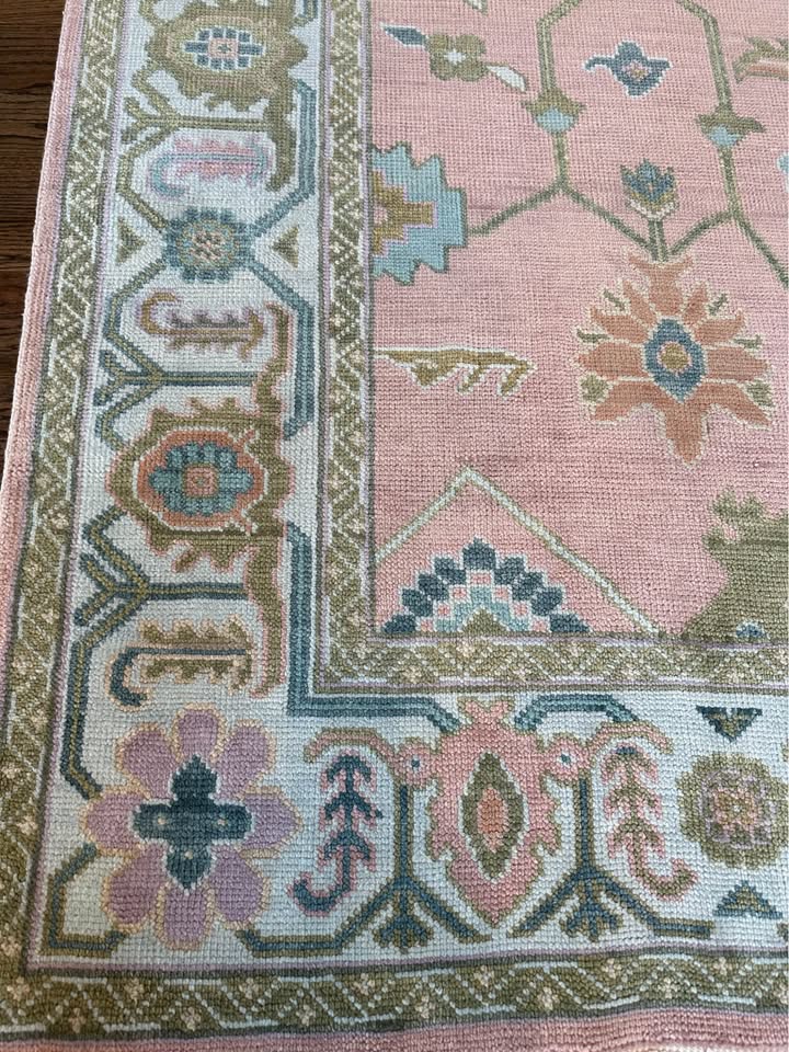 Inverness Pink Modern Oushak