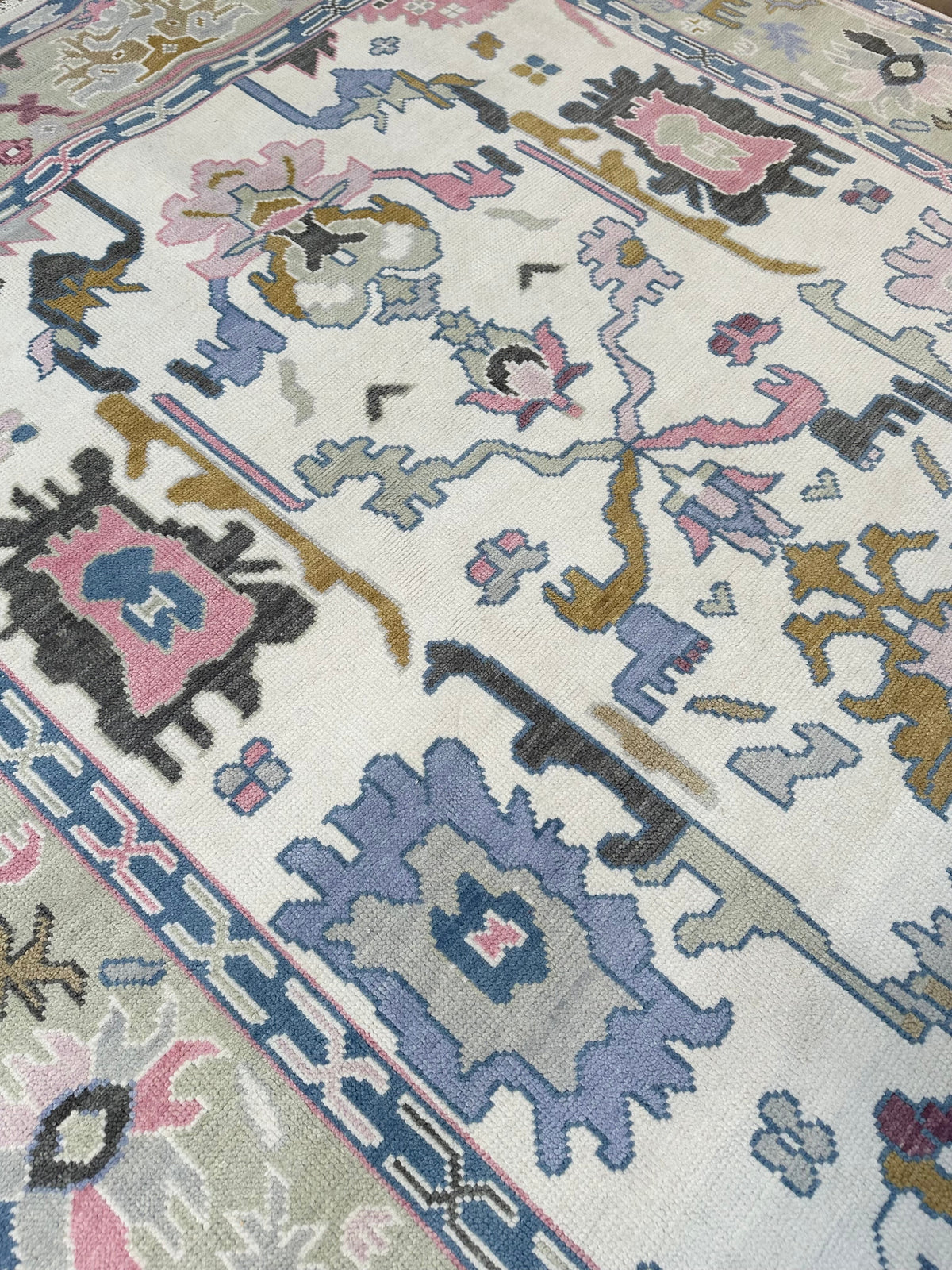 Atlanta Pink Multi Modern Oushak Rug