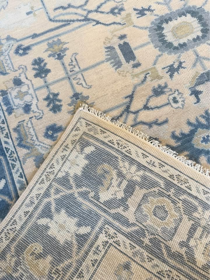 Monaco Deep Blue Modern Oushak