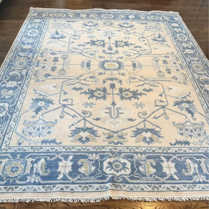 Monaco Deep Blue Modern Oushak