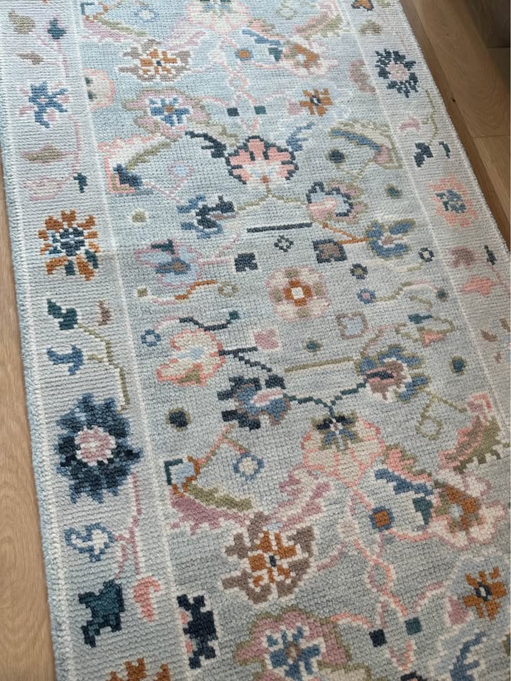 Catalina Blue Modern Oushak