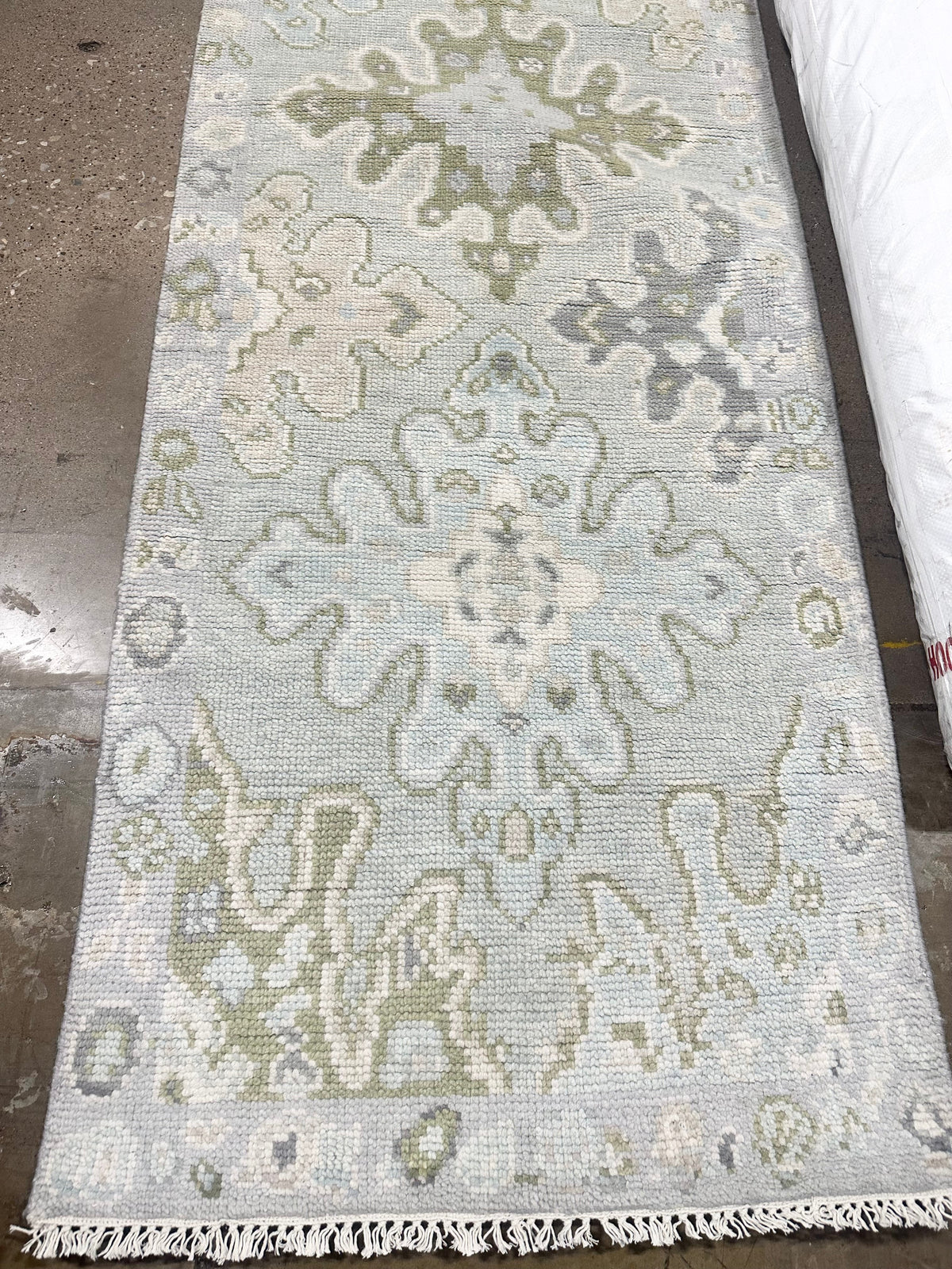 Lafayette Blue Hand-Knotted Modern Oushak