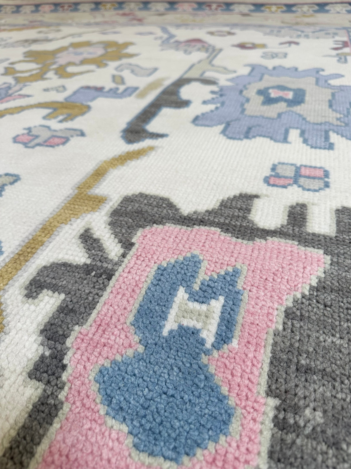 Atlanta Pink Multi Modern Oushak Rug