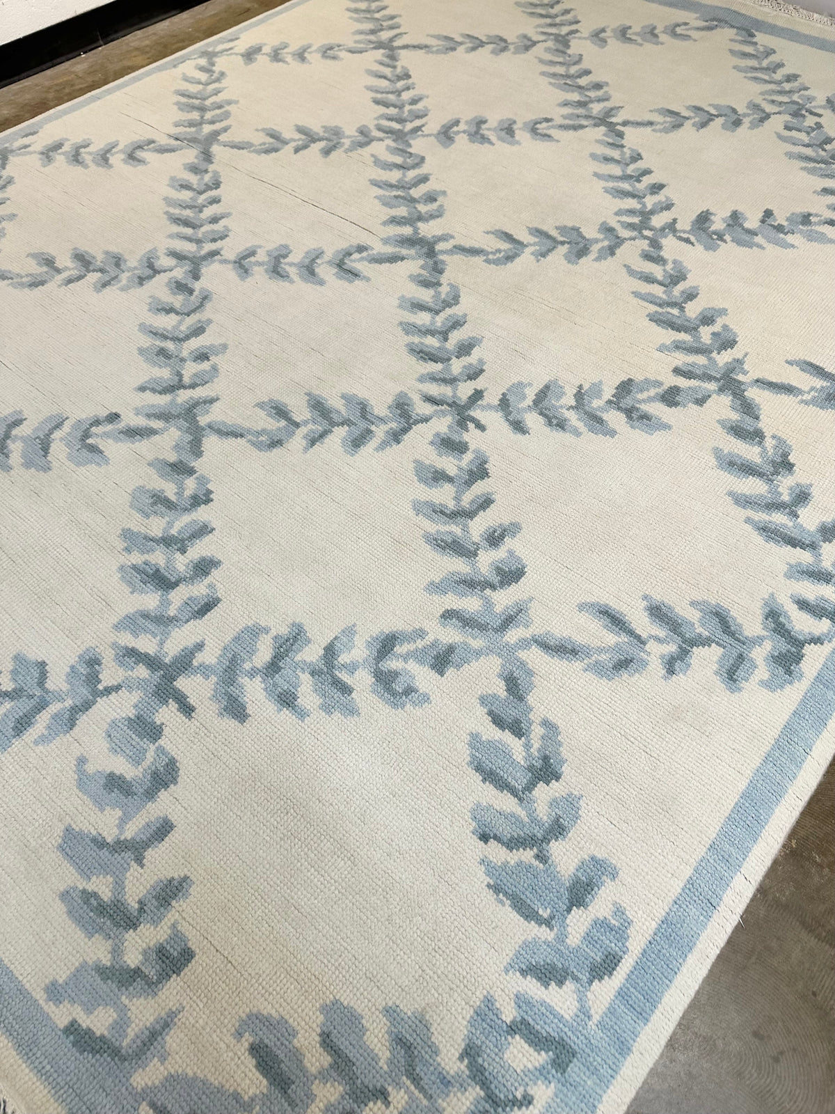 Laurel Canyon Blue Hand-Knotted Wool Rug