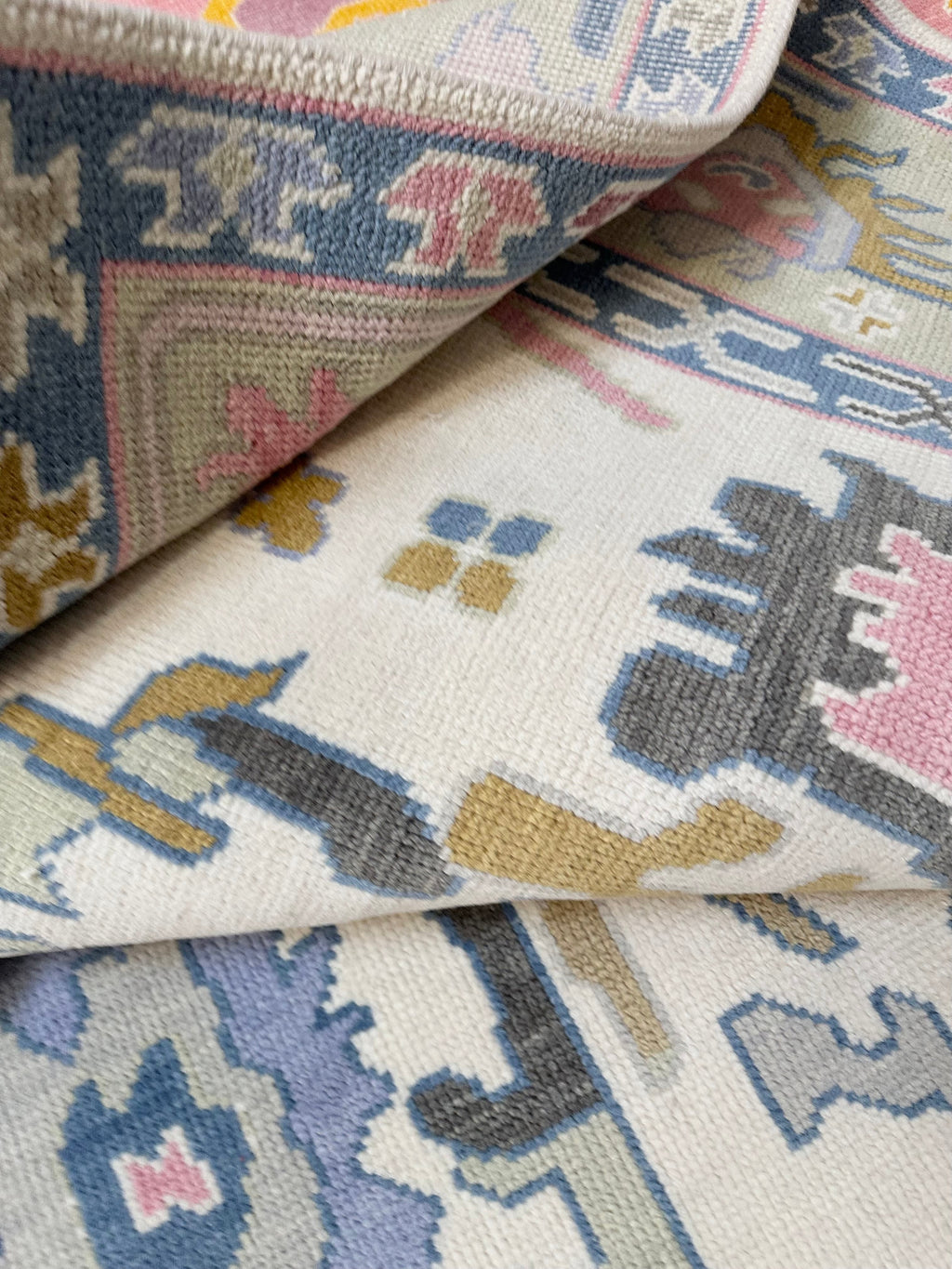 Atlanta Pink Multi Modern Oushak Rug
