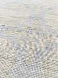 Newport Blue and Green Hand-Knotted Wool Rug