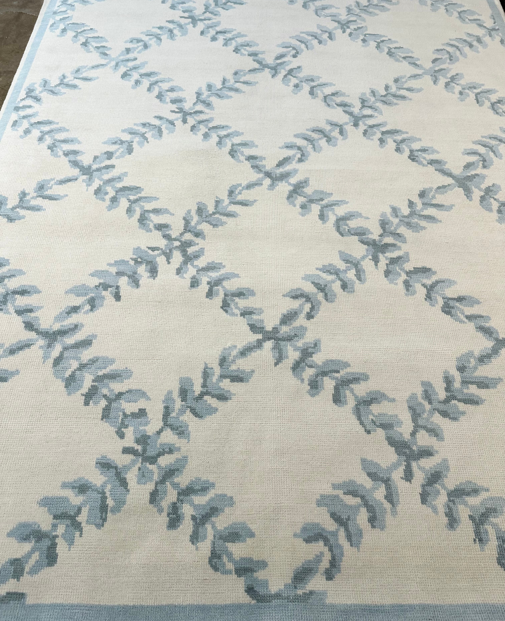 Laurel Canyon Blue Hand-Knotted Wool Rug