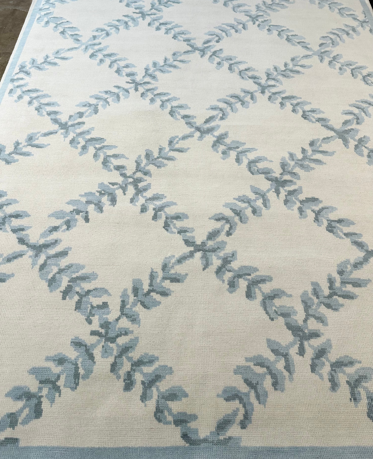Laurel Canyon Blue Hand-Knotted Wool Rug
