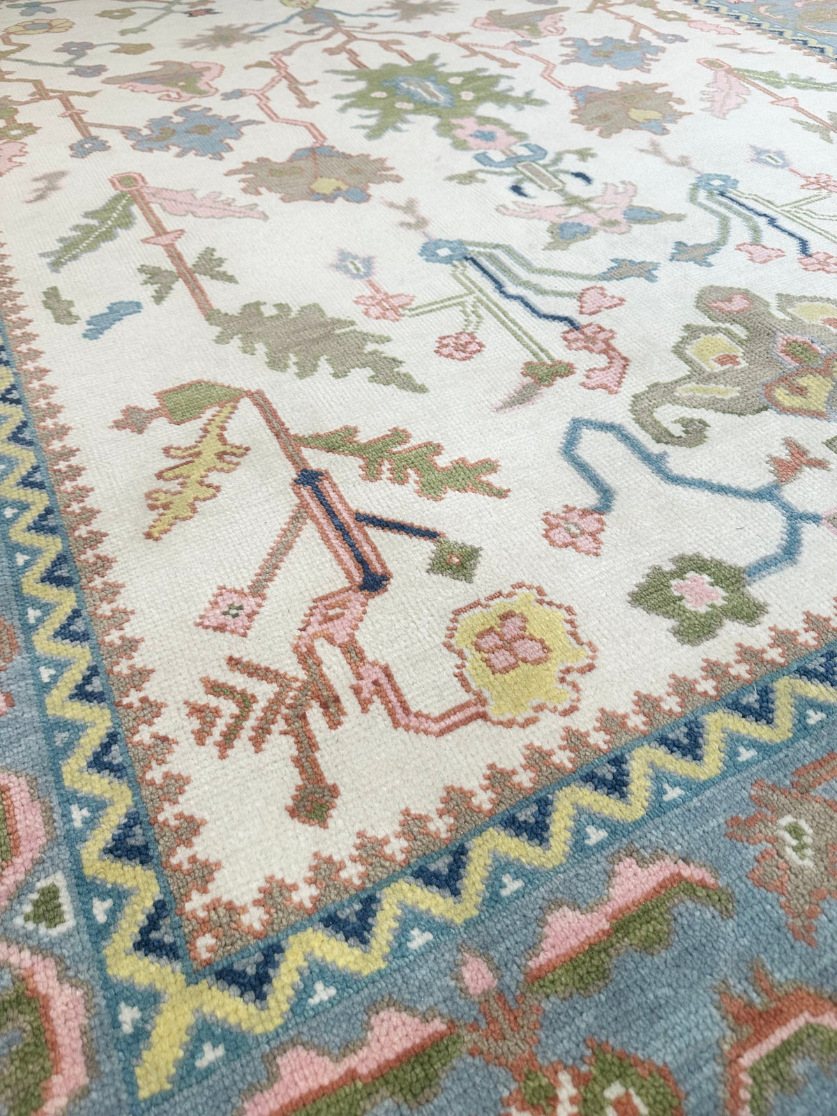 Austin Pink Modern Oushak Rug