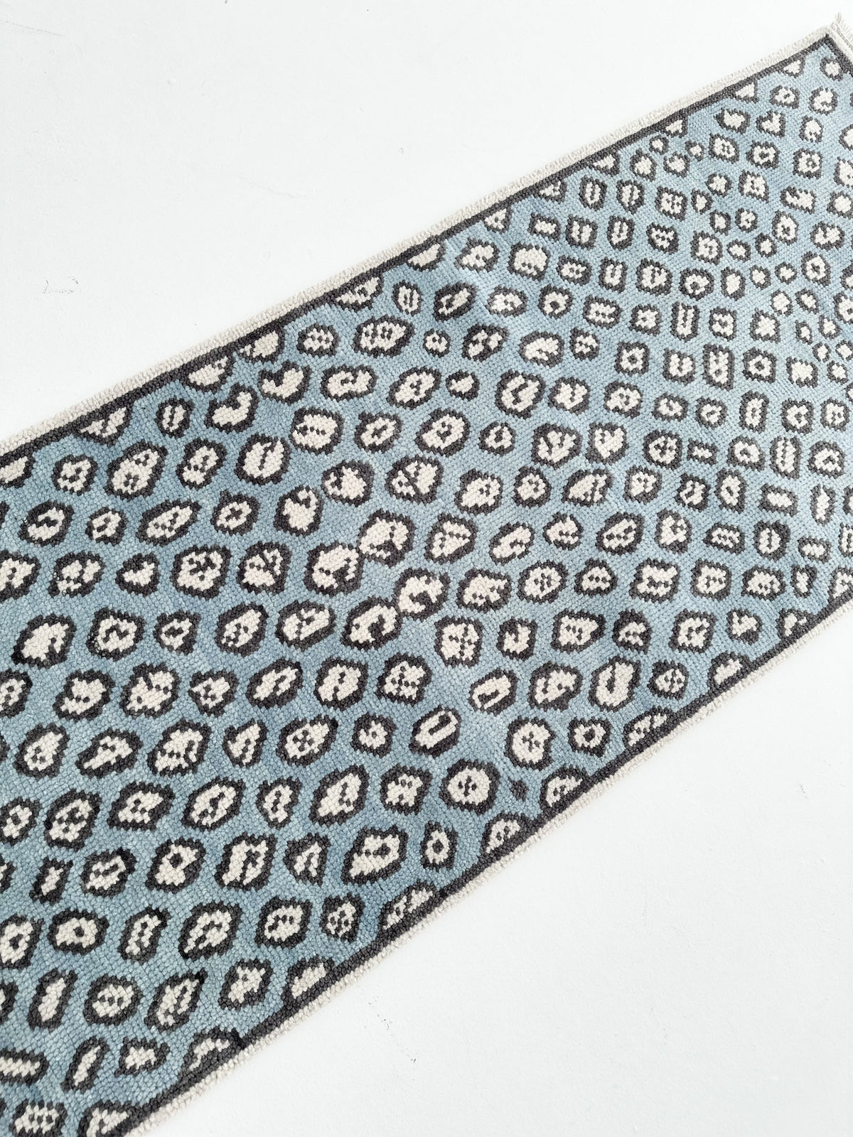 Addis Blue Hand-Knotted Wool Rug
