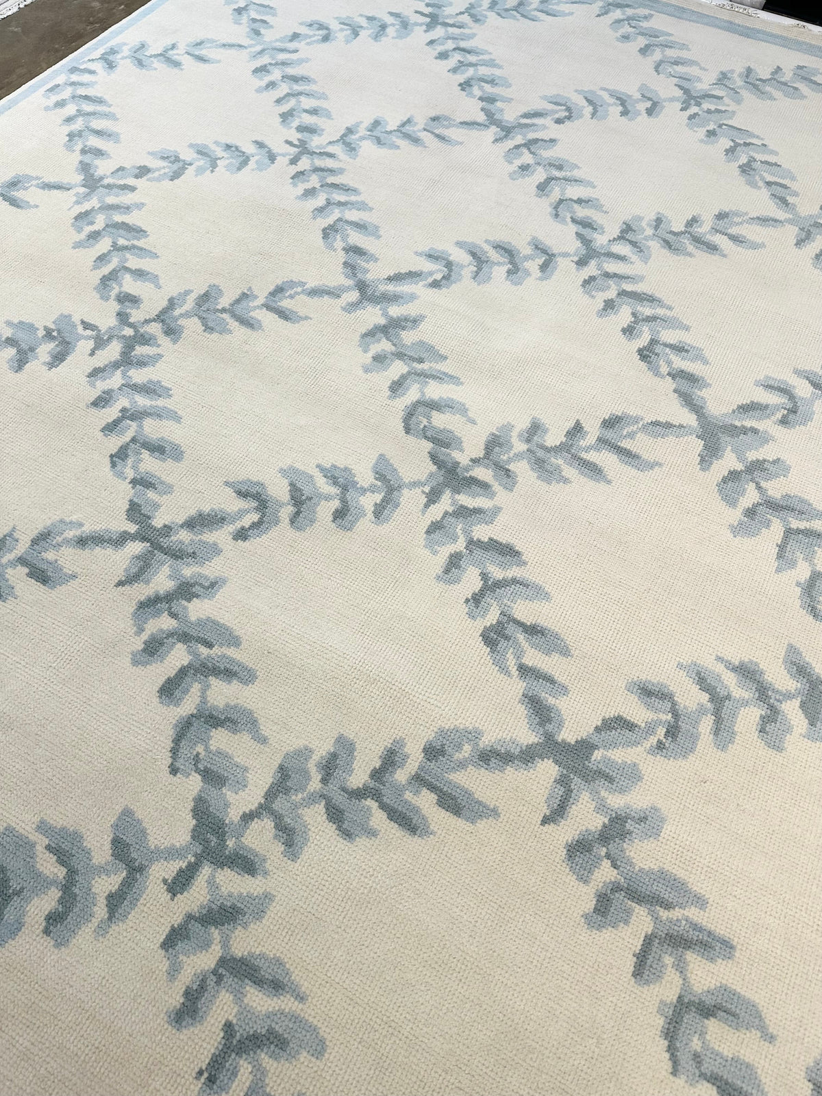 Laurel Canyon Blue Hand-Knotted Wool Rug