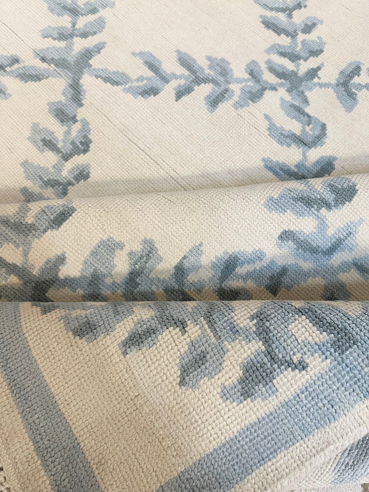 Laurel Canyon Blue Hand-Knotted Wool Rug