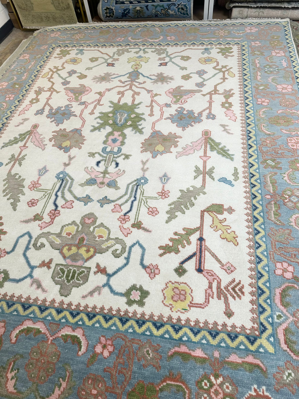 Austin Pink Modern Oushak Rug