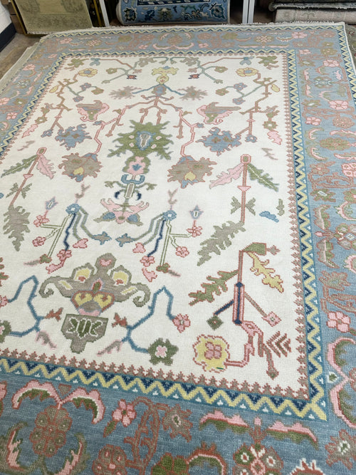 Austin Pink Modern Oushak Rug