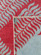 Ivy • Blue on Red