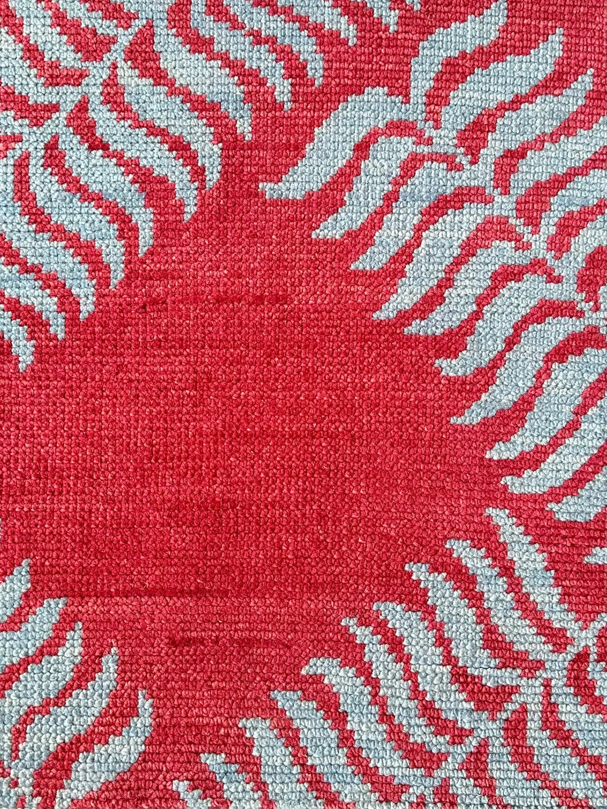 Ivy • Blue on Red