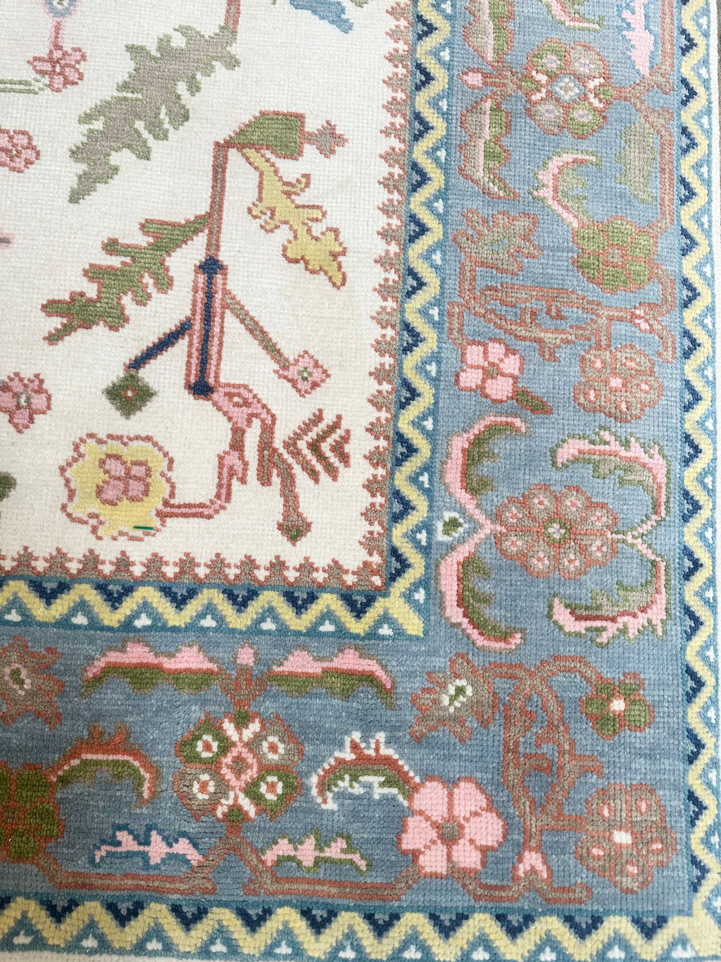 Austin Pink Modern Oushak Rug
