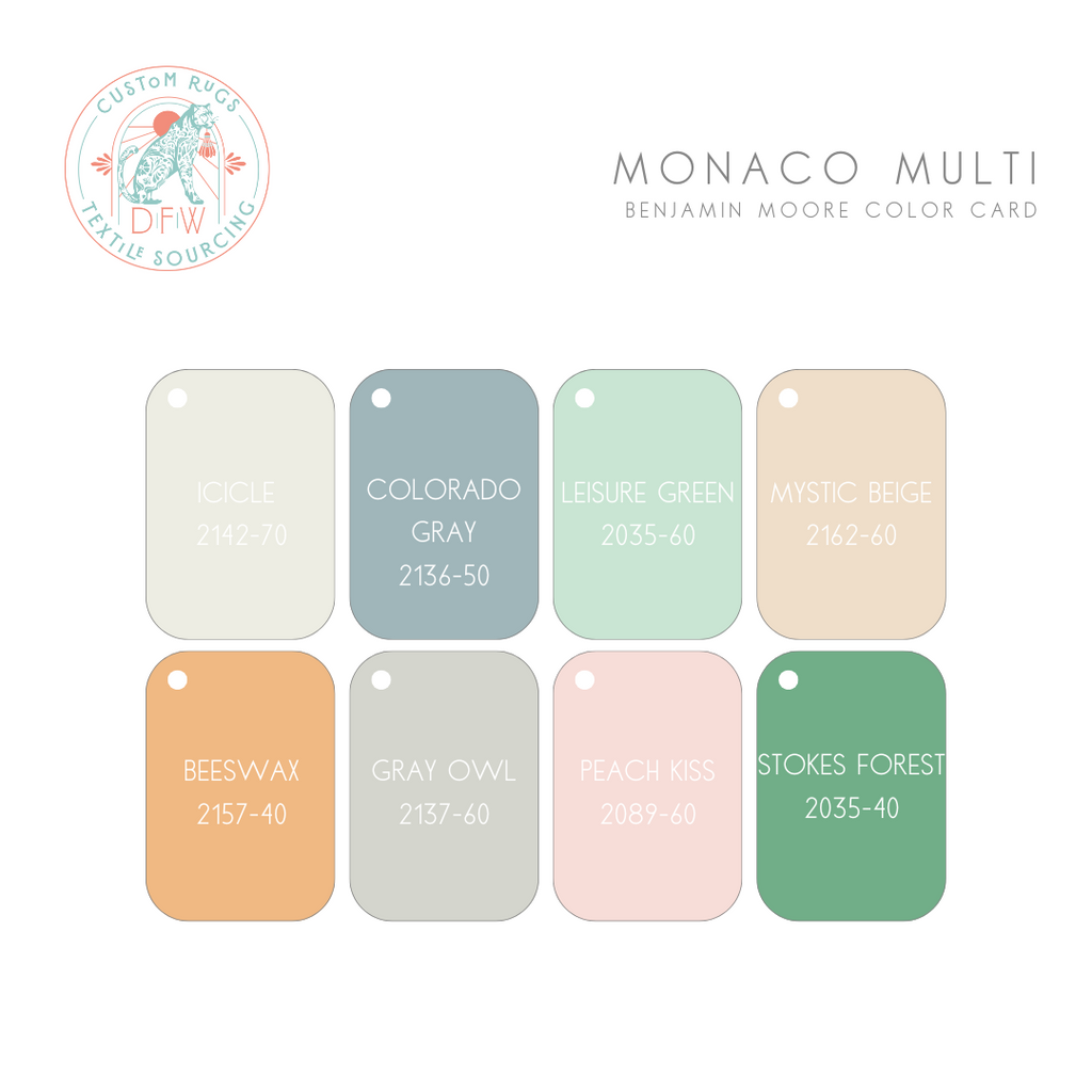 Monaco (Multi) Colorful Modern Oushak