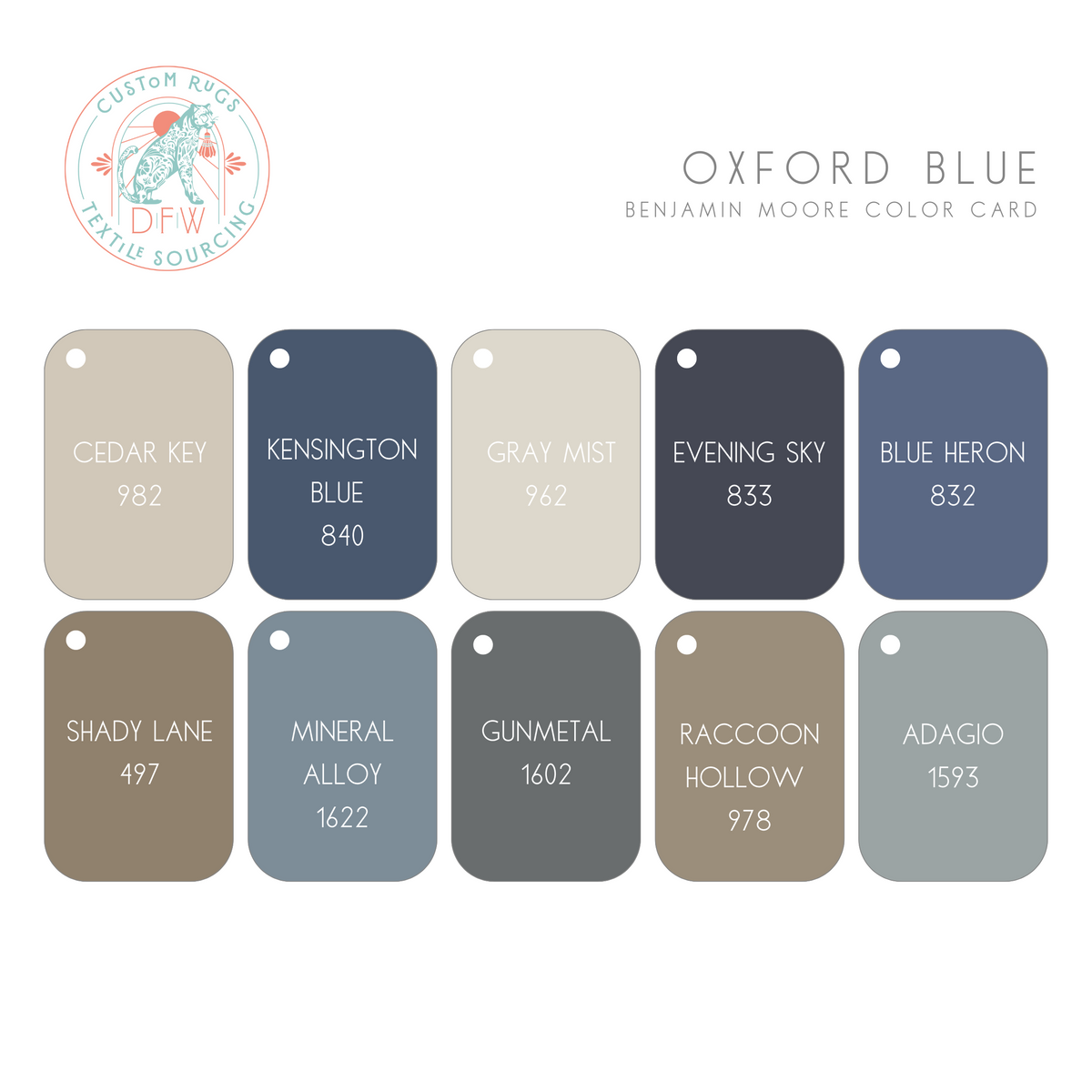 Oxford Blue Modern Oushak
