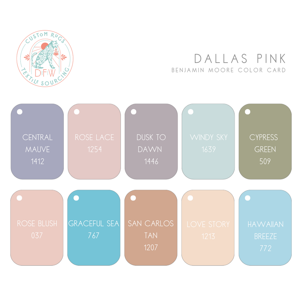 Dallas Pink Modern Oushak