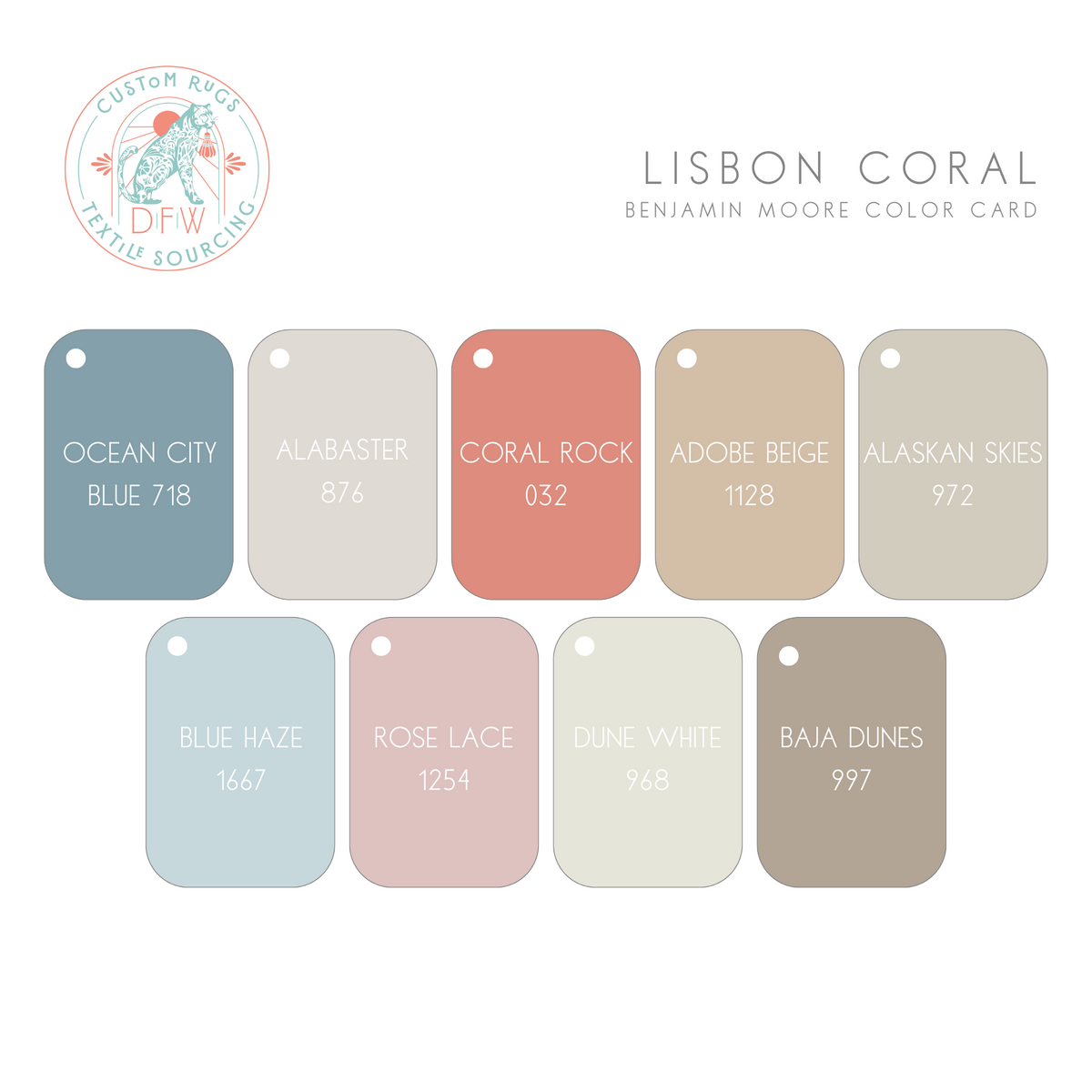 Lisbon (Coral) Modern Oushak