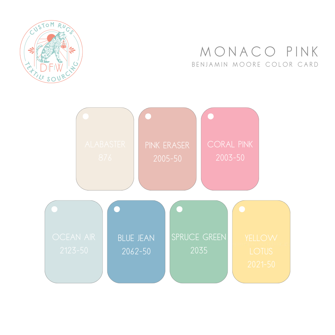 Monaco Pink Modern Oushak