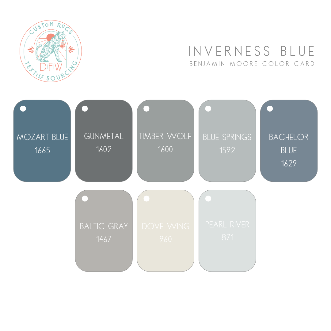 Inverness Blue Modern Oushak