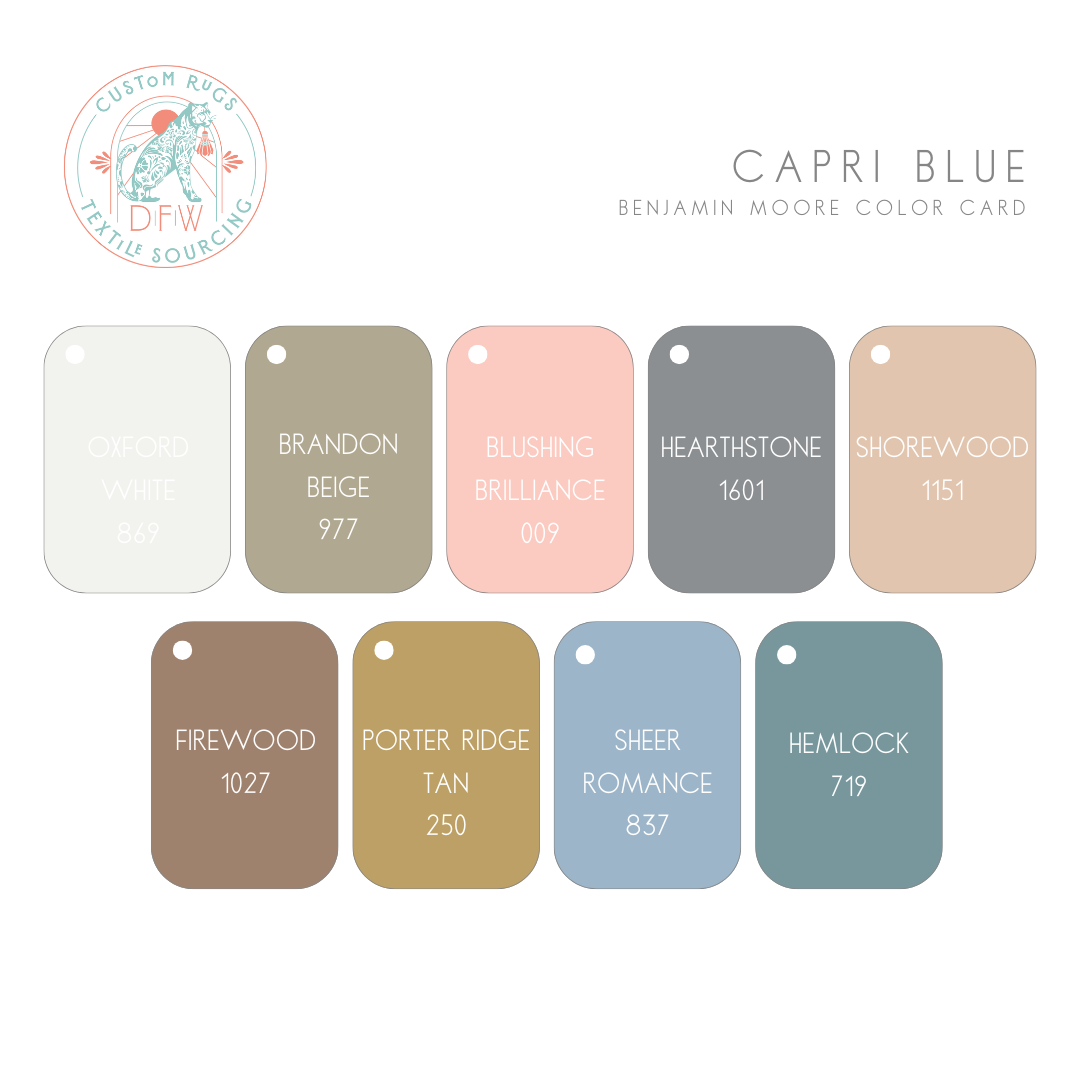 Capri Blue Modern Oushak