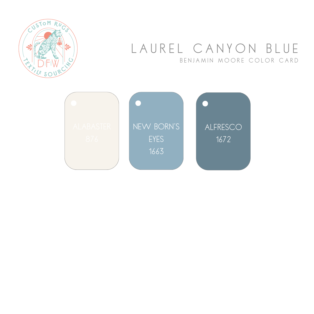 Laurel Canyon Blue Hand-Knotted Wool Rug