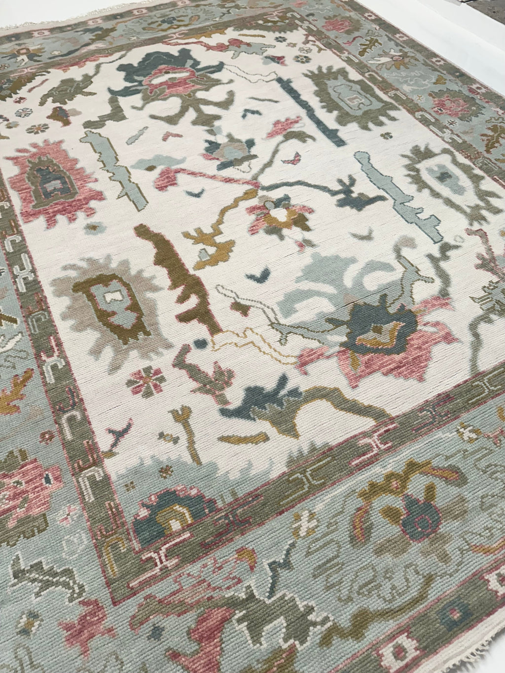 Savannah Cream Modern Oushak