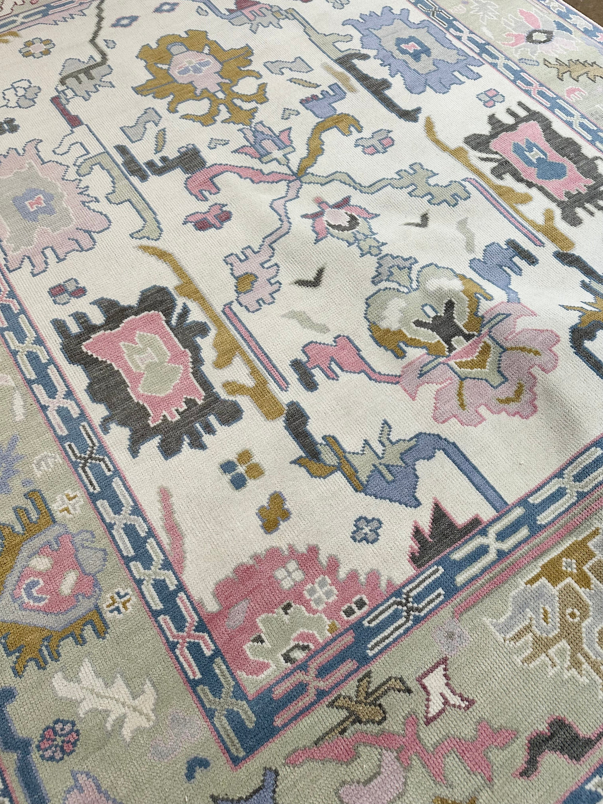 Atlanta Pink Multi Modern Oushak Rug