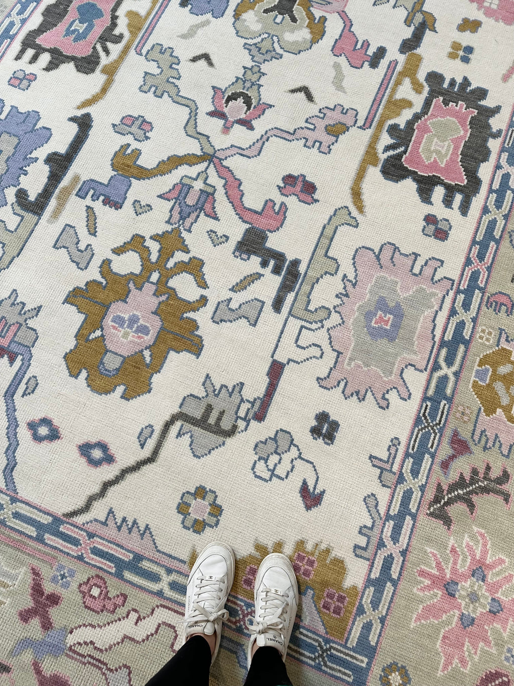 Atlanta Pink Multi Modern Oushak Rug