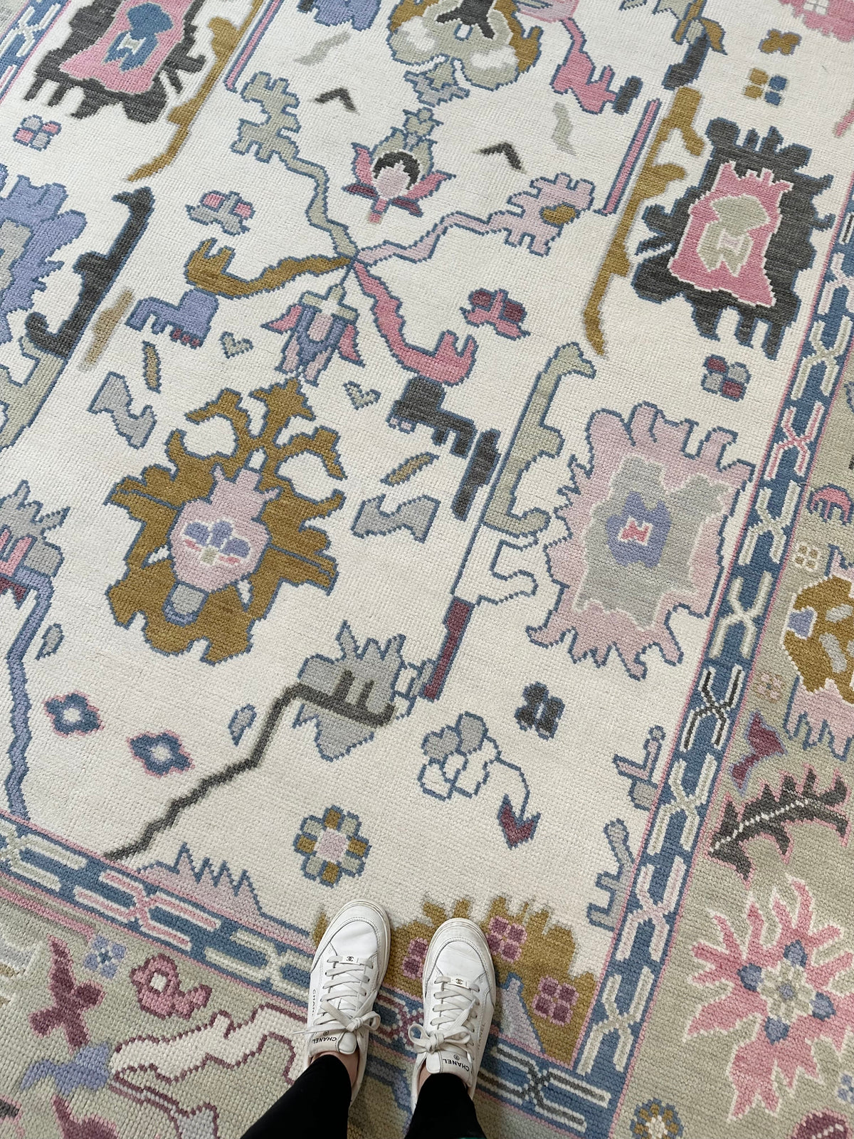 Atlanta Pink Multi Modern Oushak Rug