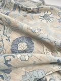 Columbia Blue Modern Oushak Rug