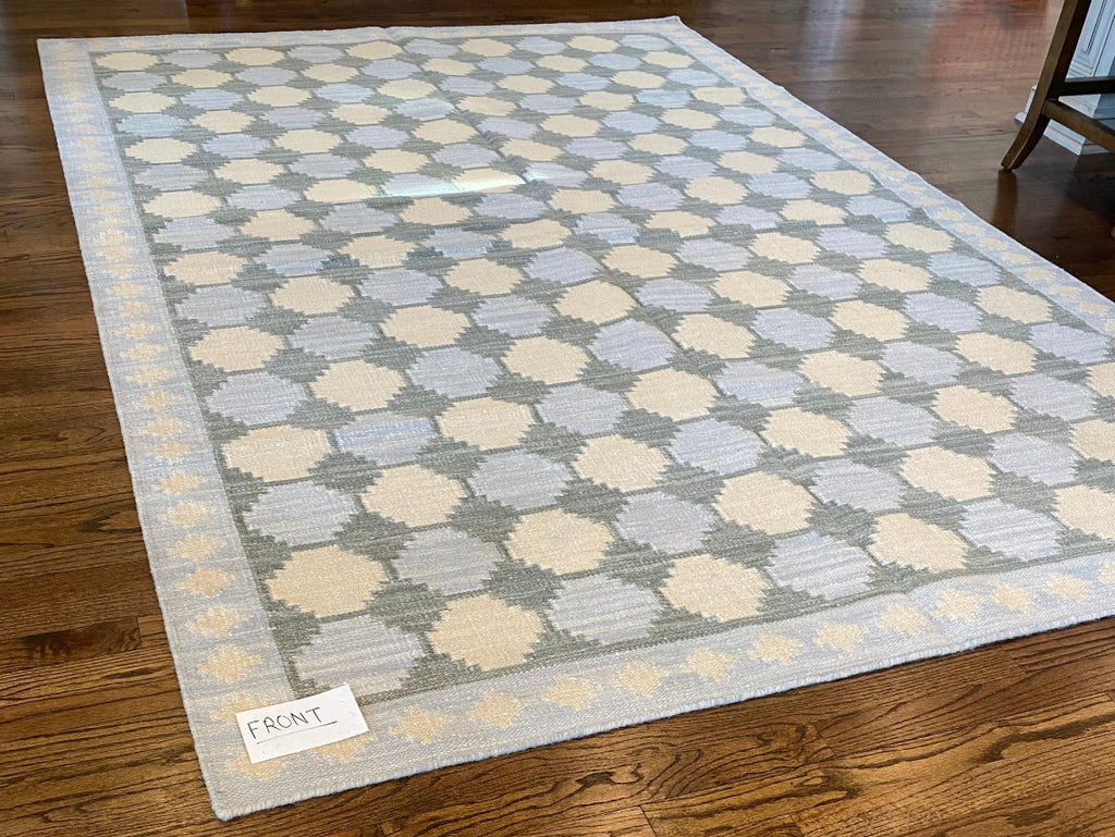 Holt Blue Cotton Dhurrie