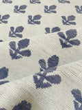 Florence French Blue Hand-Knotted Wool Rug