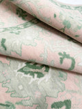 Rio Pink and Green Modern Oushak