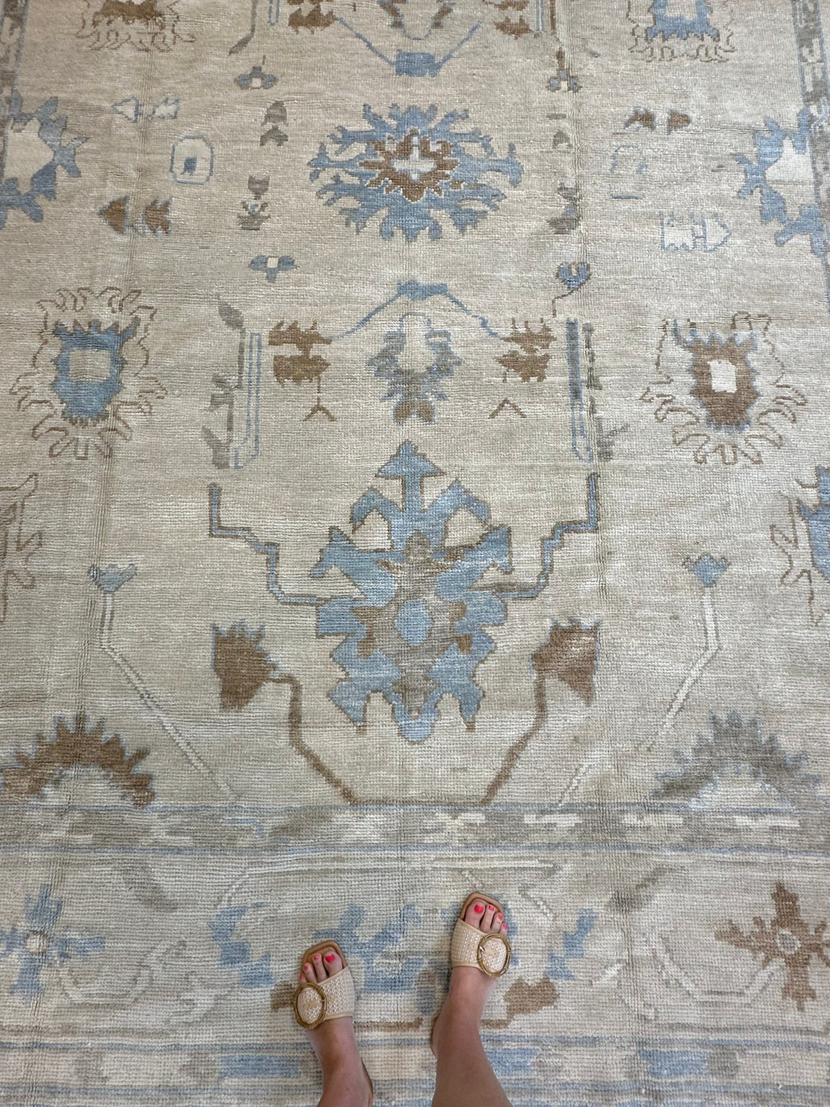 Edith Sepia Turkish Oushak Rug