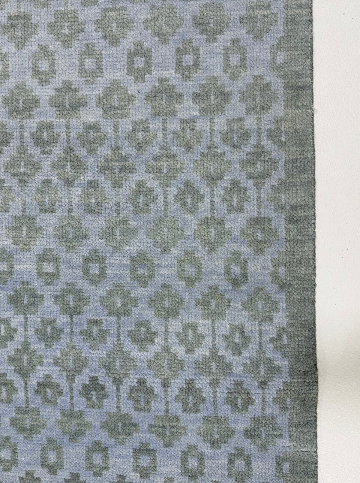 Ella Blue and Green Modern Oushak Rug