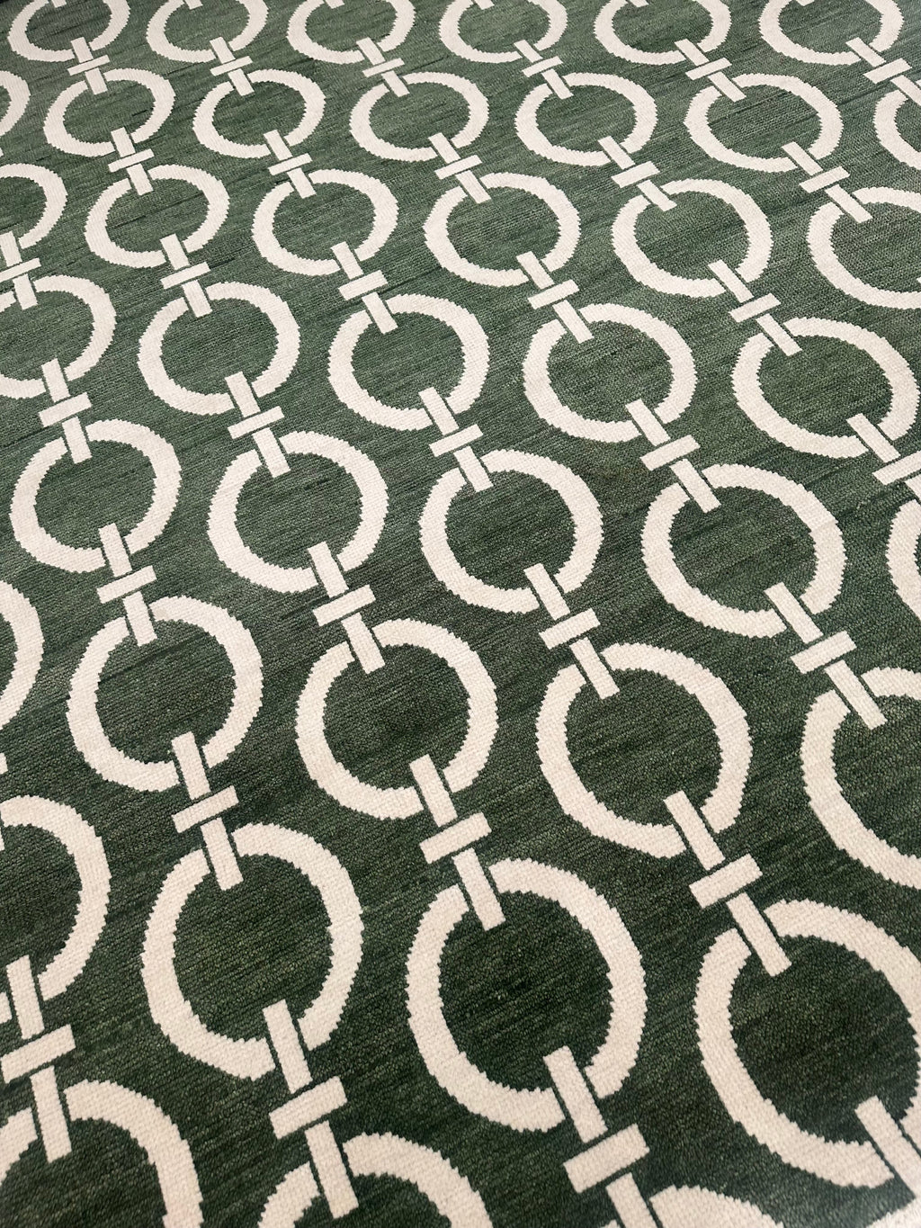 Majorca Green Hand-Knotted Wool Rug