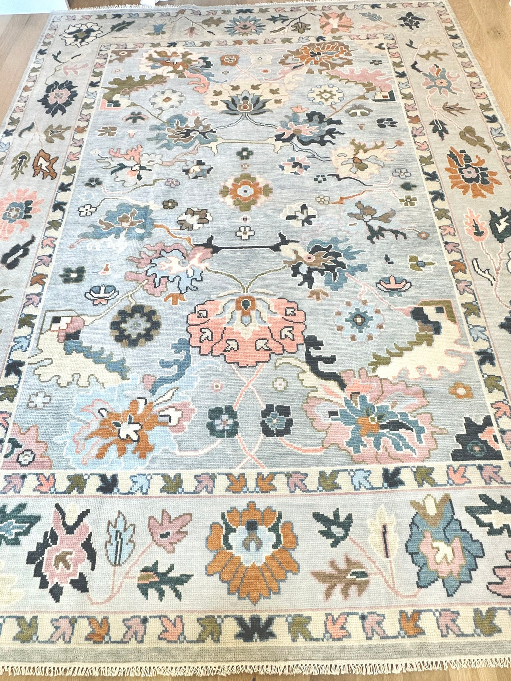 Catalina Blue Modern Oushak
