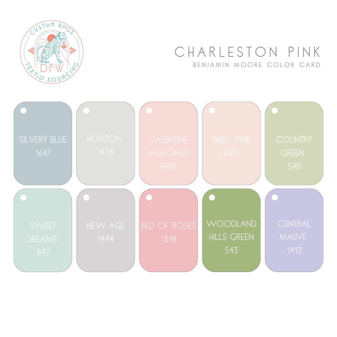 Charleston Pink Modern Oushak