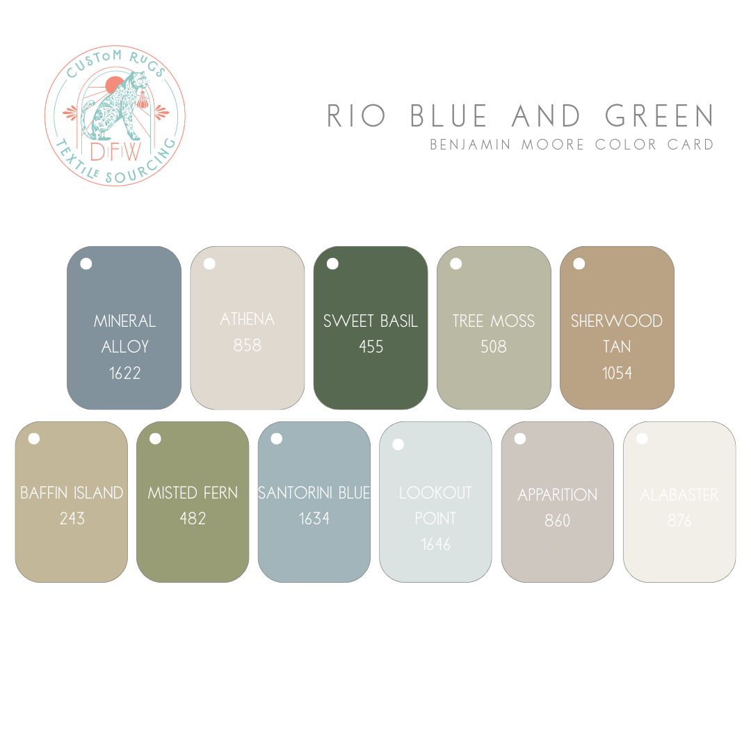 Rio Blue Modern Oushak