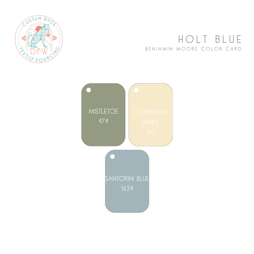 Holt Blue Cotton Dhurrie