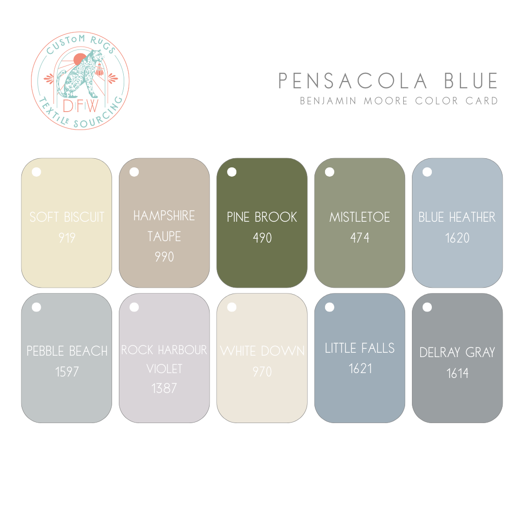 Pensacola Blue Modern Oushak