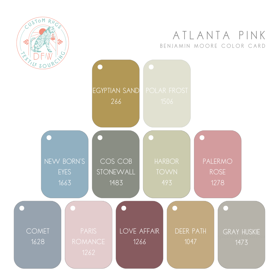 Atlanta Pink Multi Modern Oushak Rug