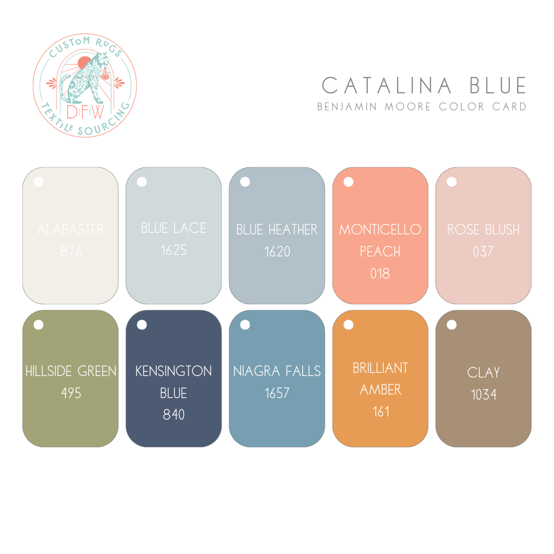 Catalina Blue Modern Oushak