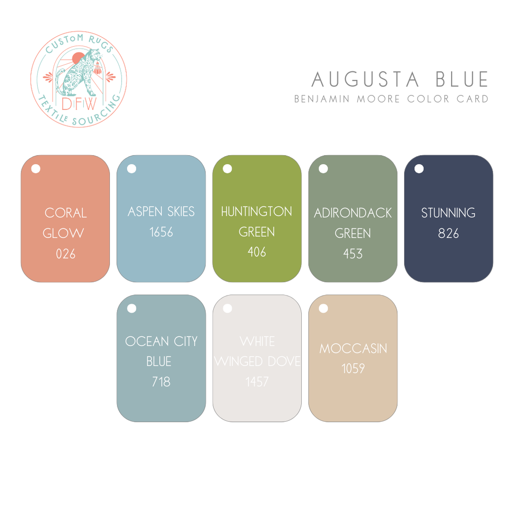 Augusta Blue Modern Oushak