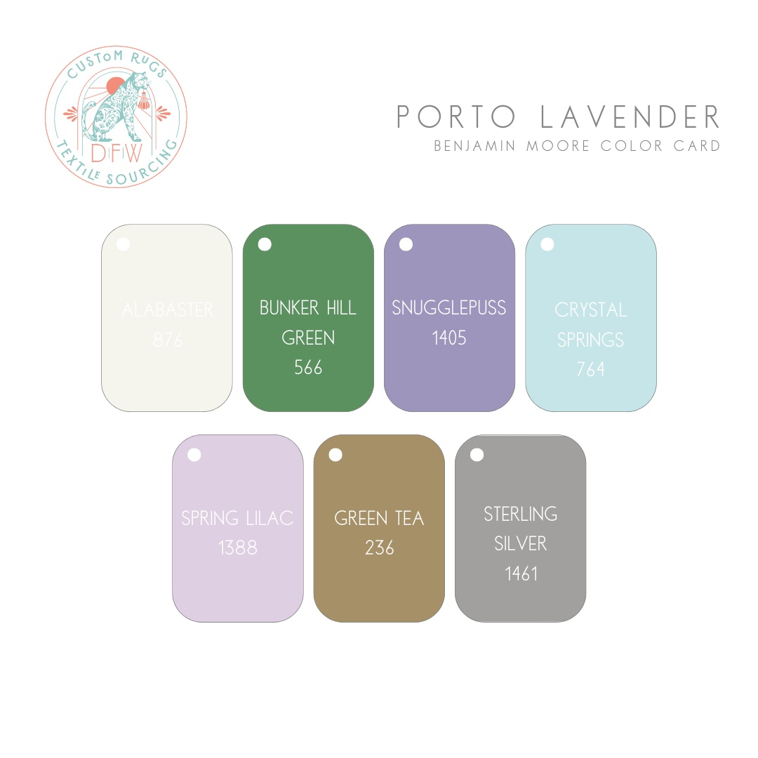 Porto Lavender Modern Oushak